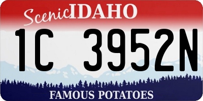 ID license plate 1C3952N