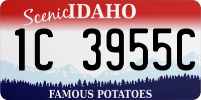 ID license plate 1C3955C
