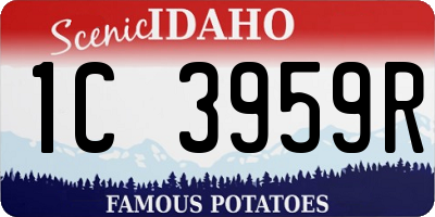 ID license plate 1C3959R