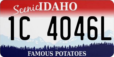 ID license plate 1C4046L
