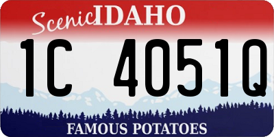 ID license plate 1C4051Q