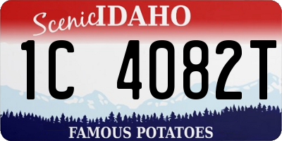 ID license plate 1C4082T