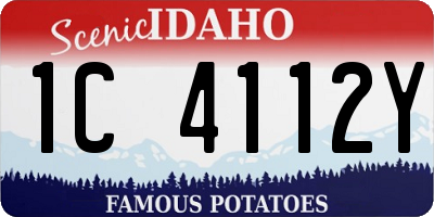 ID license plate 1C4112Y