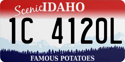ID license plate 1C4120L