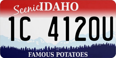 ID license plate 1C4120U