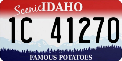 ID license plate 1C4127O