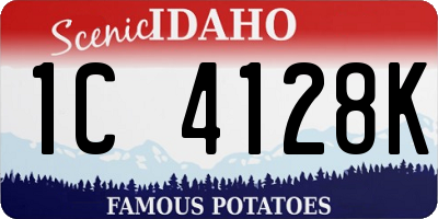 ID license plate 1C4128K