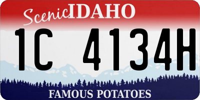 ID license plate 1C4134H