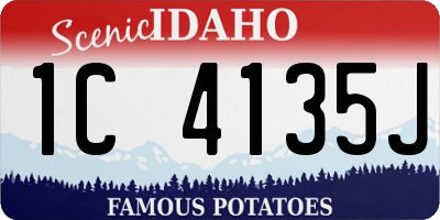 ID license plate 1C4135J