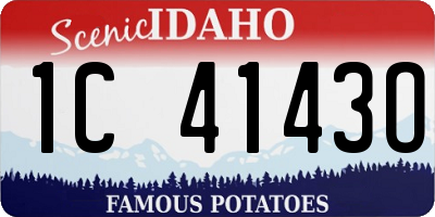 ID license plate 1C4143O