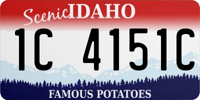 ID license plate 1C4151C