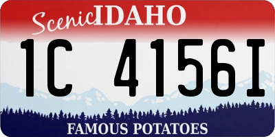 ID license plate 1C4156I