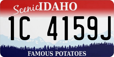 ID license plate 1C4159J