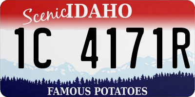 ID license plate 1C4171R