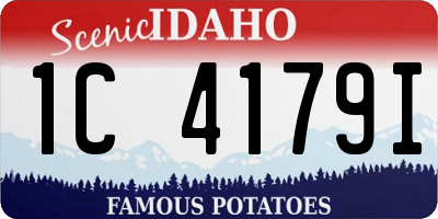 ID license plate 1C4179I