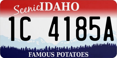 ID license plate 1C4185A