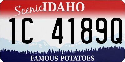 ID license plate 1C4189Q