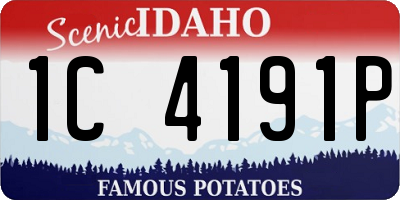 ID license plate 1C4191P