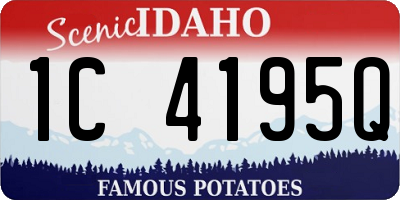 ID license plate 1C4195Q