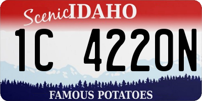 ID license plate 1C4220N