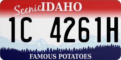 ID license plate 1C4261H