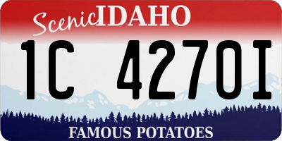 ID license plate 1C4270I