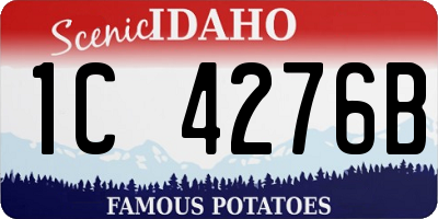 ID license plate 1C4276B