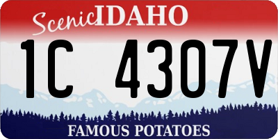 ID license plate 1C4307V