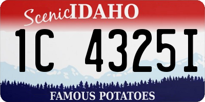 ID license plate 1C4325I