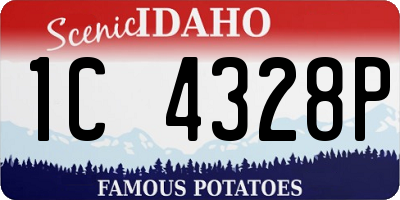 ID license plate 1C4328P