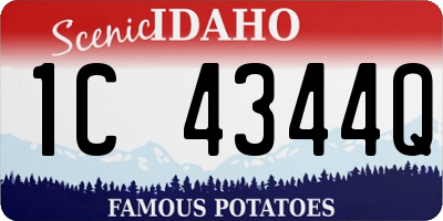 ID license plate 1C4344Q