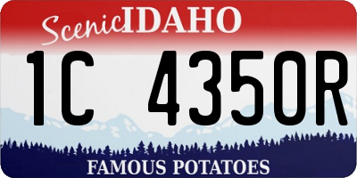 ID license plate 1C4350R