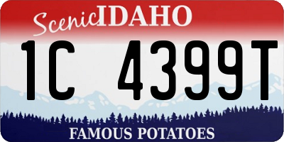 ID license plate 1C4399T