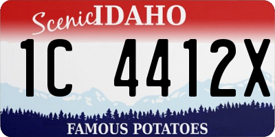 ID license plate 1C4412X