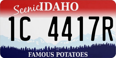 ID license plate 1C4417R
