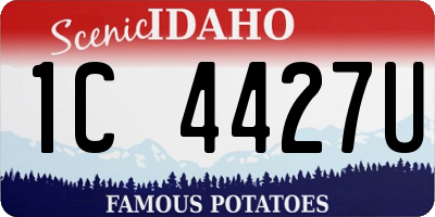 ID license plate 1C4427U