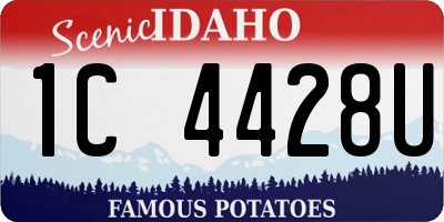 ID license plate 1C4428U