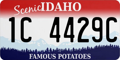 ID license plate 1C4429C