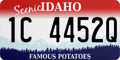 ID license plate 1C4452Q