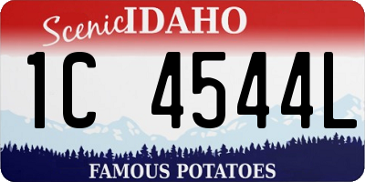 ID license plate 1C4544L
