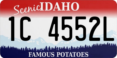 ID license plate 1C4552L
