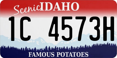 ID license plate 1C4573H