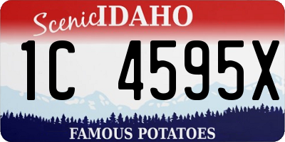 ID license plate 1C4595X