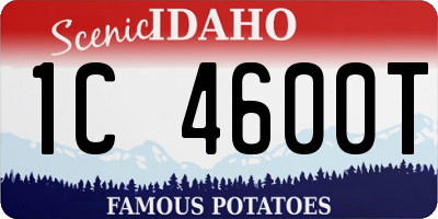 ID license plate 1C4600T