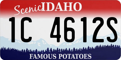 ID license plate 1C4612S