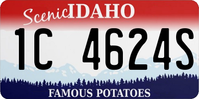 ID license plate 1C4624S