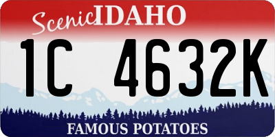 ID license plate 1C4632K