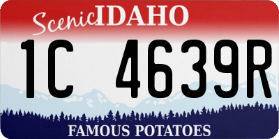 ID license plate 1C4639R