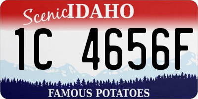 ID license plate 1C4656F