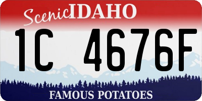 ID license plate 1C4676F